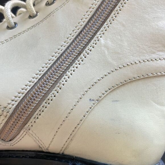 SEYCHELLES Irresistible Combat Boot Off-White and Black - Picture 10 of 11